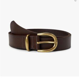 Madewell Burgundy Leather Belt XXS